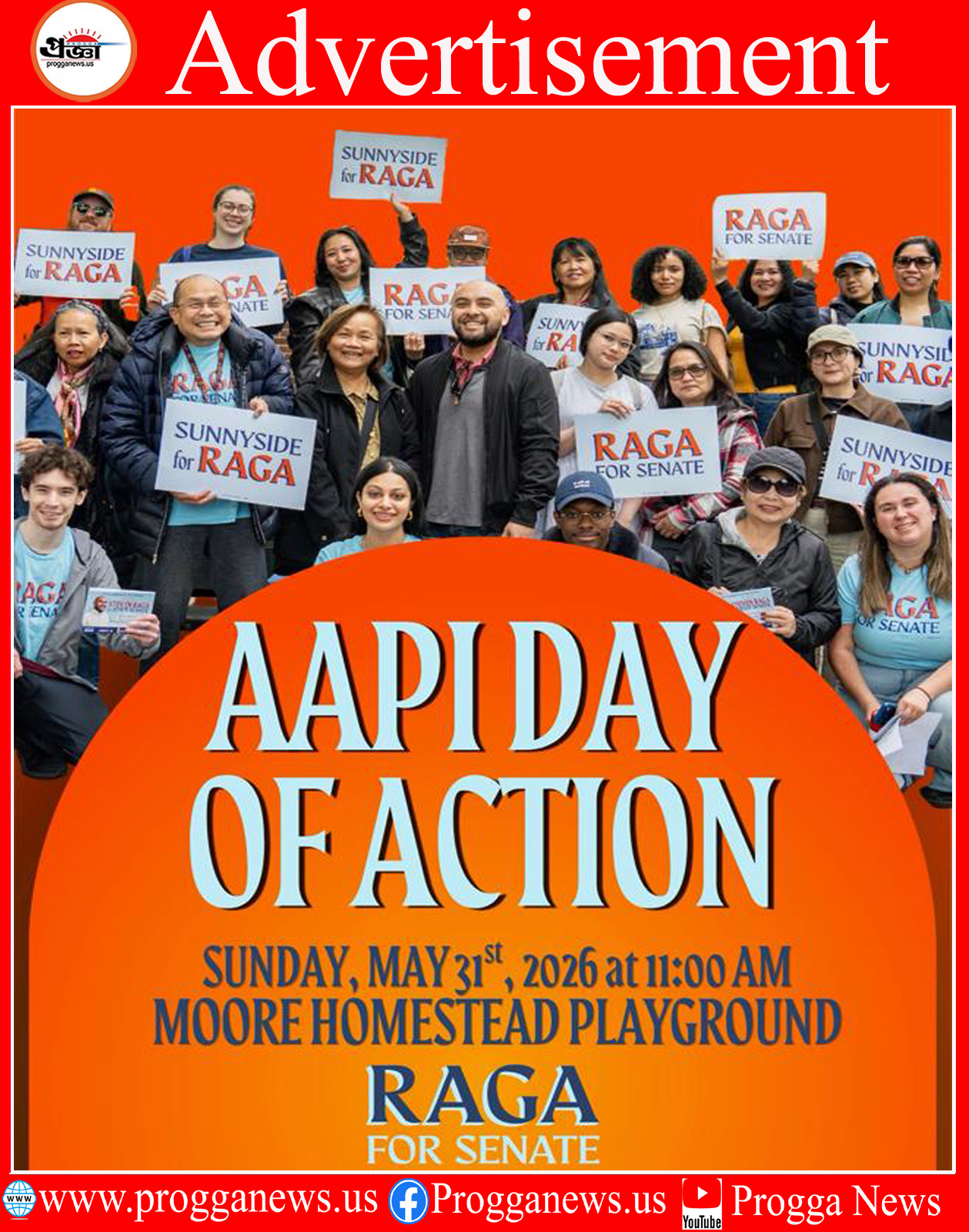 Advertisement: Join for the AAPI Day of Action to support Raga for Senate!