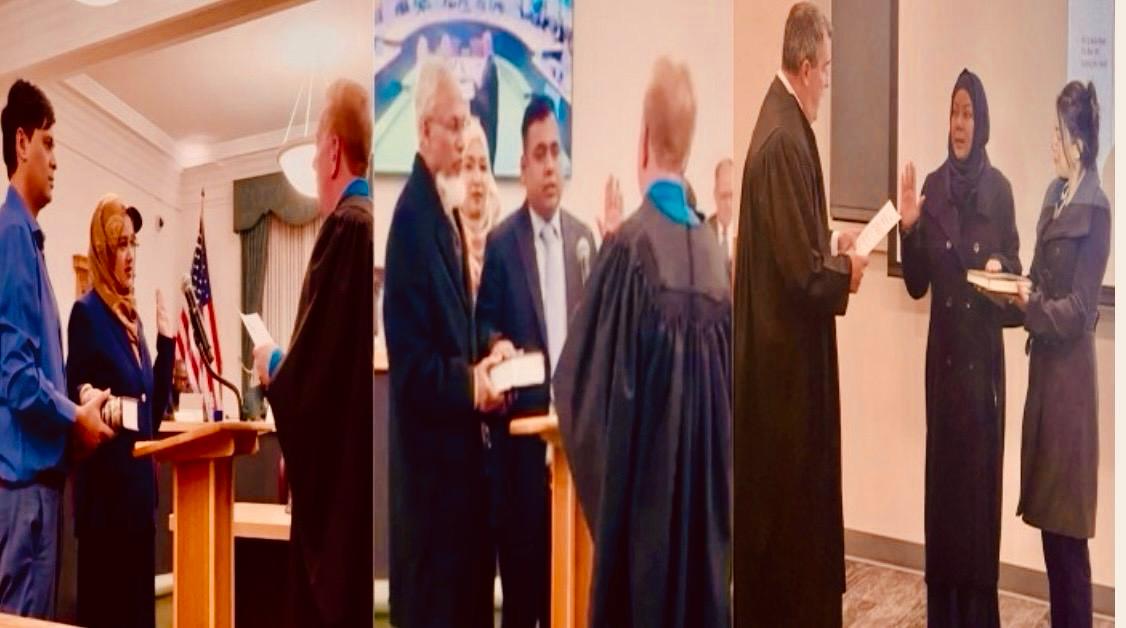 পেনসিলভেনিয়ায় বাংলাদেশি বংশোদ্ভূত জনপ্রতিনিধিদের শপথ ইতিহাস গড়লেন মুসলিম নারী নেতৃত্ব