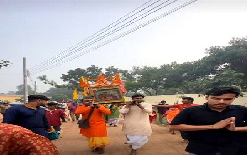 কান্তজিউ বিগ্রহের রাস যাত্রা শুরু