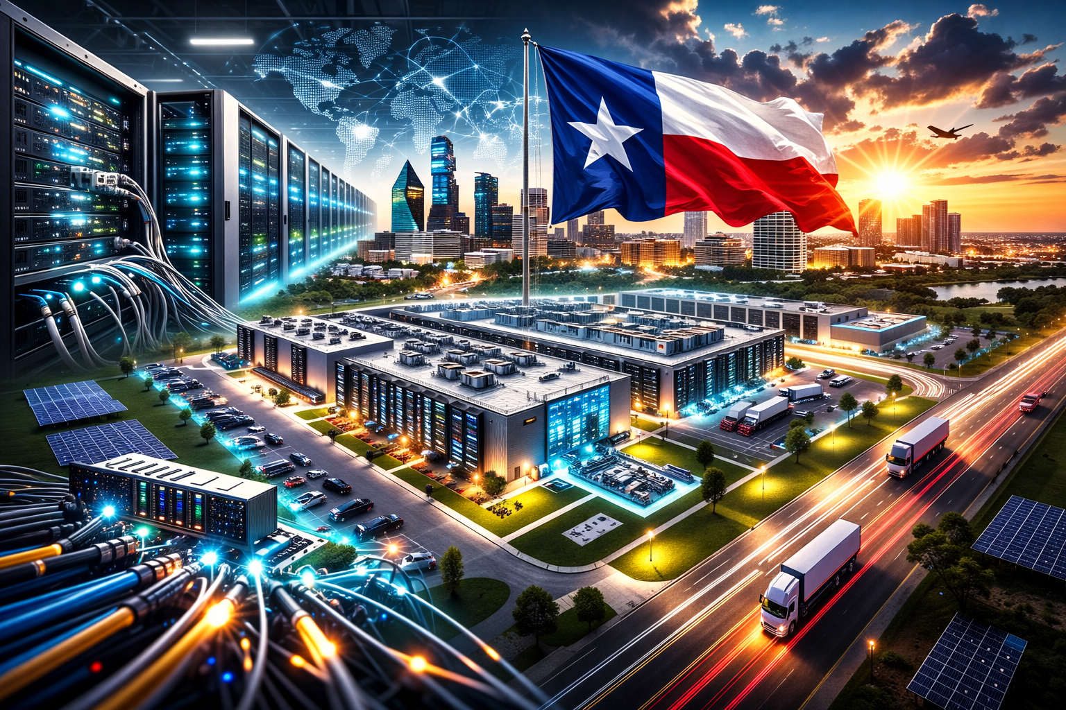 বিশ্বের বৃহত্তম ডেটা সেন্টার বাজারে পরিণত হতে যাচ্ছে টেক্সাস