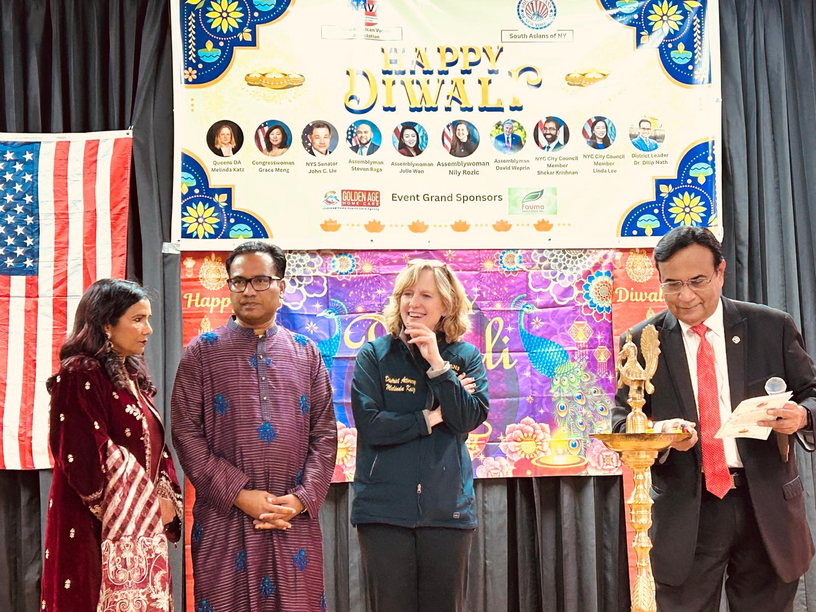 Diwali Festival of Lights Celebrated in New York — Community Leaders Honored at NAVA & South Asians of New York Event
