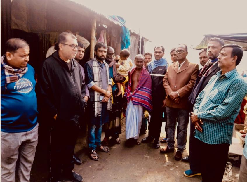 দীপু চন্দ্র দাসের পরিবারের পাশে  দাঁড়ালো বাংলাদেশ ব্রাহ্মণ সংসদ