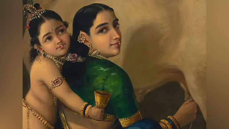 শিল্পী রাজা রবি বর্মার আঁকা মাতা যশোদা ও শ্রী কৃষ্ণের তৈলচিত্র বিক্রি ১৭.৯ মিলিয়ন ডলারে