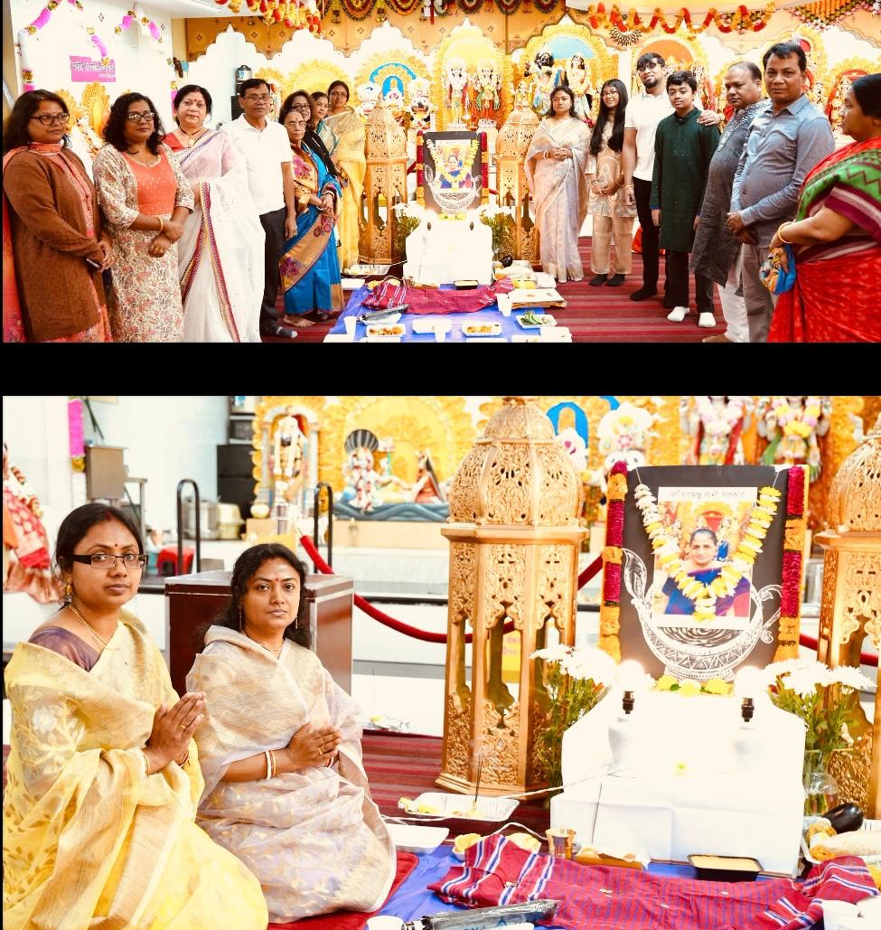 অঞ্জু রানী সরকারের শ্রাদ্ধানুষ্ঠান ও আত্মার শান্তি কামনায় প্রার্থনা: ওম শক্তি মন্দিরে শোকাতুর পরিবেশ