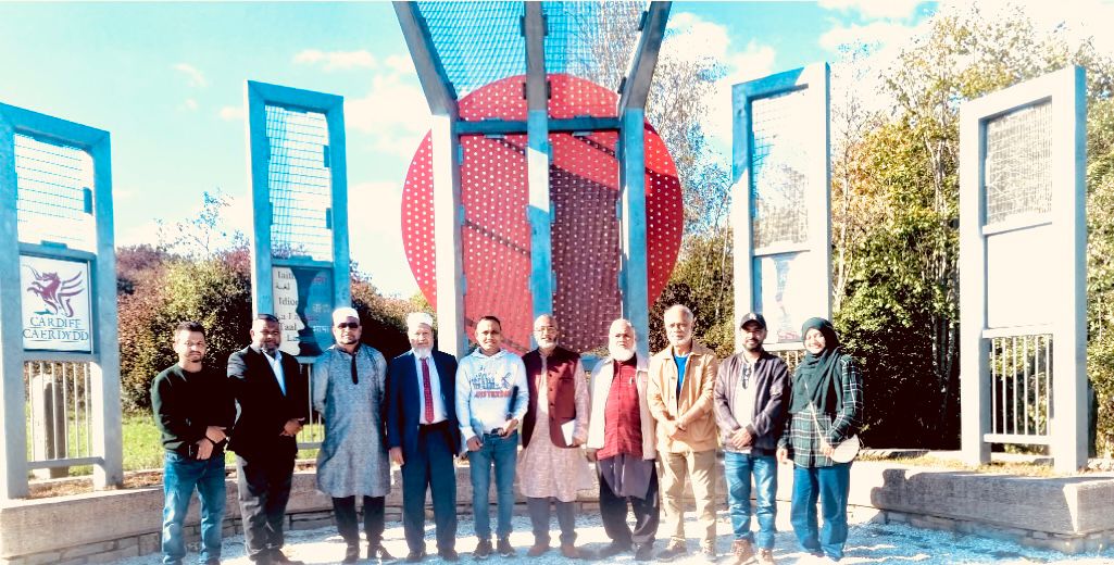 কার্ডিফ শহীদ মিনারে একুশে টিভির সাংবাদিক বিকুল চক্রবর্তীর পরিদর্শন — প্রবাসী বাংলাদেশিদের উষ্ণ সংবর্ধনা ও মতবিনিময় সভা