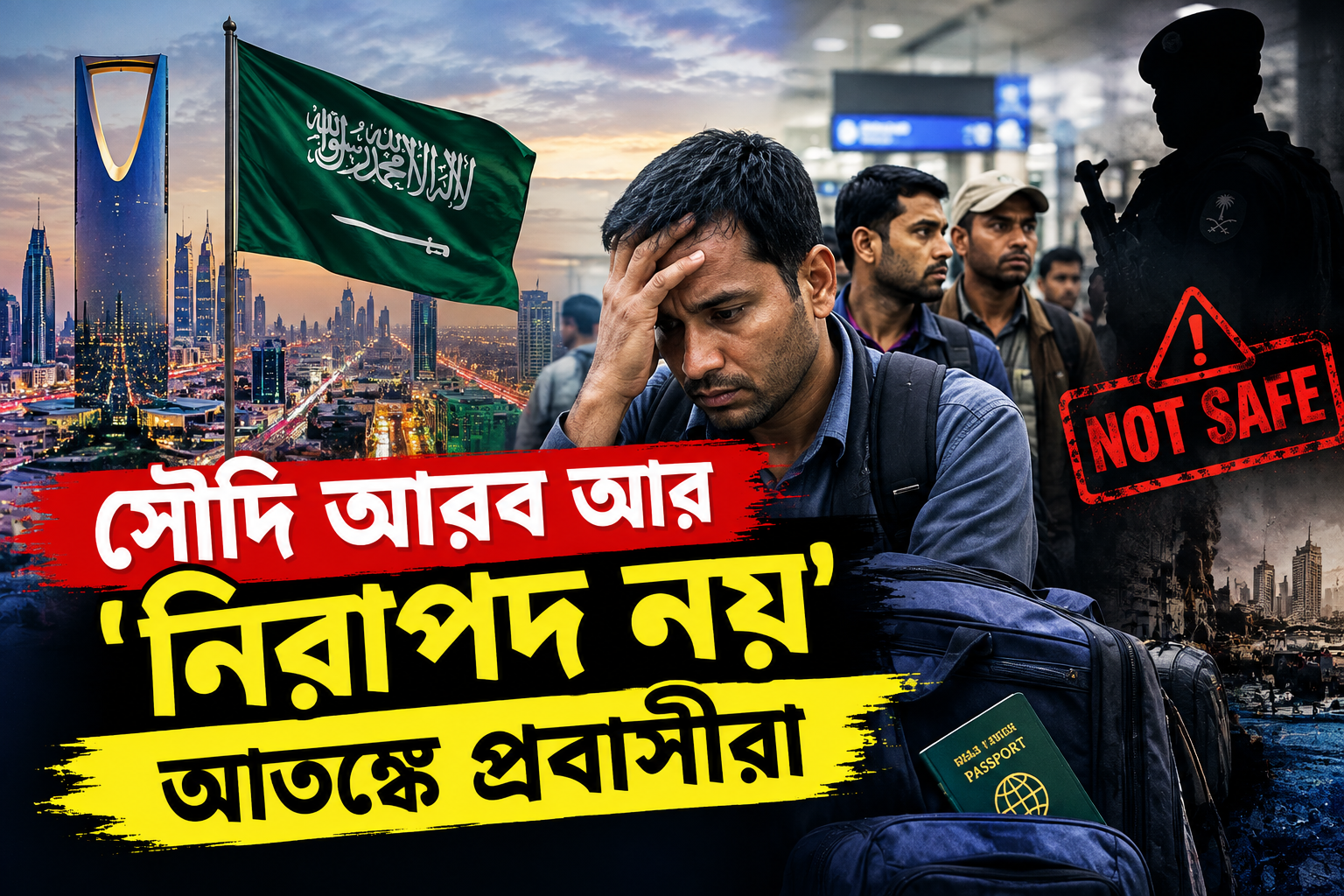 সৌদি আরব কি আর নিরাপদ নয়? হামলার আতঙ্কে প্রবাসী পরিবার!