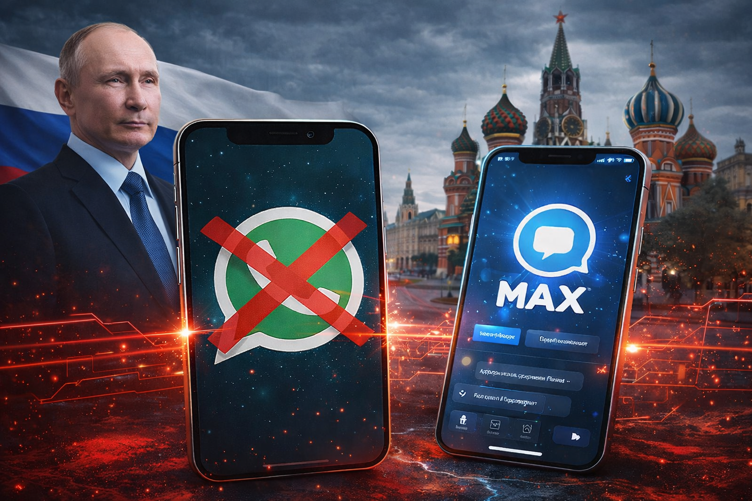 রাশিয়ায় হোয়াটসঅ্যাপ বন্ধের ঘোষণা: চালু রাষ্ট্রীয় অ্যাপ ‘ম্যাক্স’